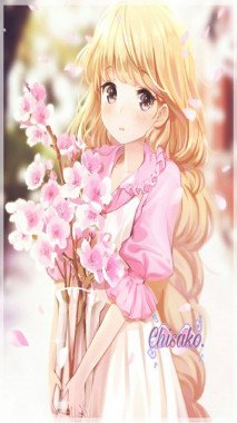 Anime Girl Wallpaper Pink